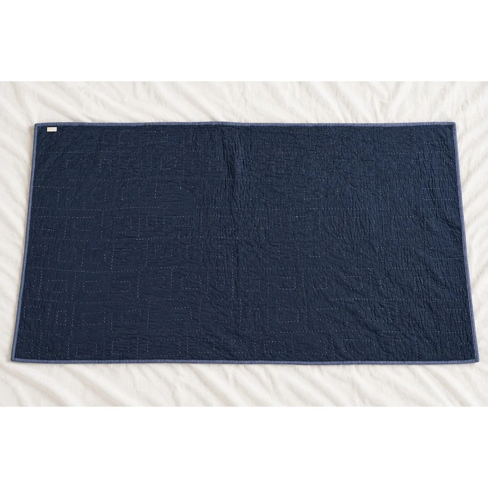 Pottery Barn Kids Queen Madras Plaid Patchwork Reversible Cotton Quilt